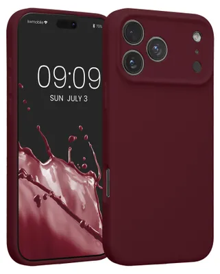 Produktbild von kwmobile Hülle kompatibel mit Apple iPhone 17 Pro Max - Hülle Silikon gummiert - Handyhülle - Handy Case in Bordeaux Violett