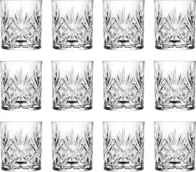 Produktbild von RCR Crystal Melodia Whiskygläser – 340 ml – 12 Stück