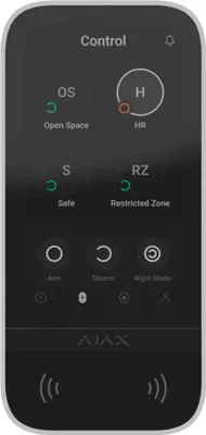 Produktbild von Signalizacijos Klaviatūra Ajax Keypad TouchScreen ASP, Baltos spalvos
