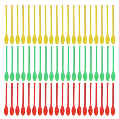 Obrázek produktu pro 20 sad laboratorních lžic Scoop Plastic Double Sided Green Red Yellow Měřící nástroj