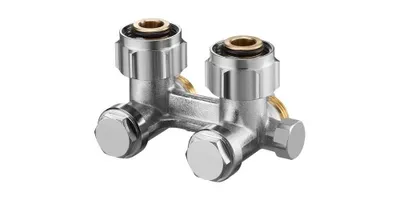 Zdjęcie produktu dla Oventrop ZBU Absperrwinkelverschraubung Multiflex F 3/4" ÜM x 3/4" AG