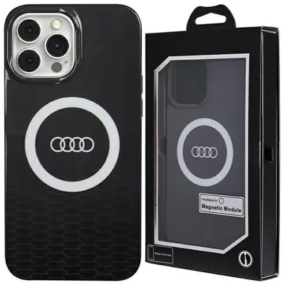 Produktbild von Audi IML Big Logo MagSafe Case iPhone 13 Pro / 13 6.1" schwarz hardcase AU-IMLMIP13P-Q5/D2-BK Schutzhülle