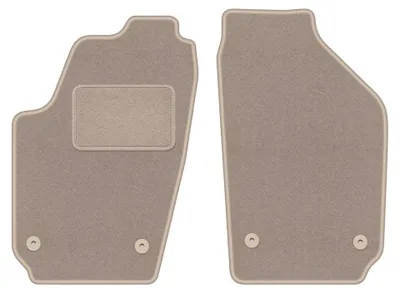Image de Tapis avant en moquette pour Seat Ibiza III 6L 2002-2008 (à hayon) – 2 pièces, beiges, sur mesure – Wielganizator LUX