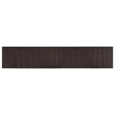 Produktbild von vidaXL Teppich Rechteckig Dunkelbraun 60x300 cm Bambus