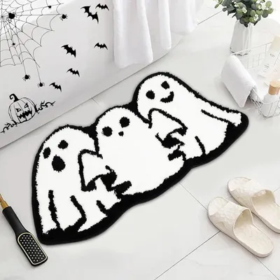 Produktbild von Halloween Fußmatte Geist Kürbis Teppich rutschfest
