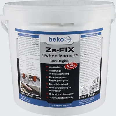 Produktbild von beko Ze-FIX Schnellzement Das Original 15 kg Eimer 300 015