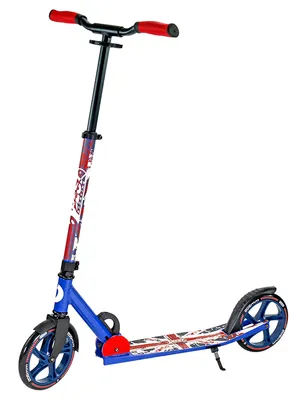 Produktbild von Best Sporting Scooter Union Jack 205er Rolle, aus Aluminium in England Design, klappbarer Tretroller