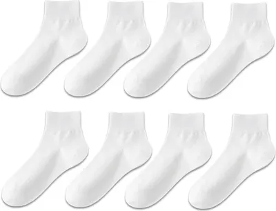 Produktbild von INF Nahtlose Sneaker Socken - 4 Paar Weiß