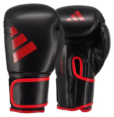 Produktbild von adidas Power 100 Training Gloves black/red 14oz
