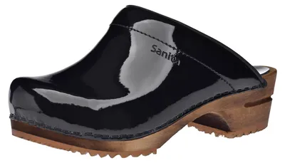 Produktbild von Sanita Wood-Classic Patent Open Clog Black Gr.35
