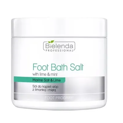 Zdjęcie produktu dla Bielenda Foot Program Sól do kąpieli stóp z limonką i miętą, 600g