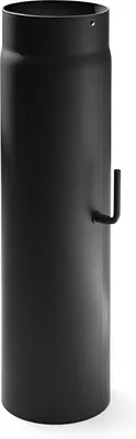 Produktbild von Raik Basic Längenelement 150mmx500mm schwarz mit Zugregulierung für Rauchrohr / Ofenrohr