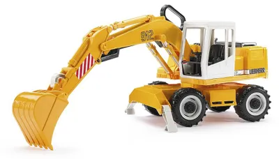 Produktbild von bruder 02426 - Liebherr Schaufelbagger - 1:16 Baustelle, Baufahrzeug, Löffelbagger, Arbeiter, bworld, Baumaschine, Spielzeug