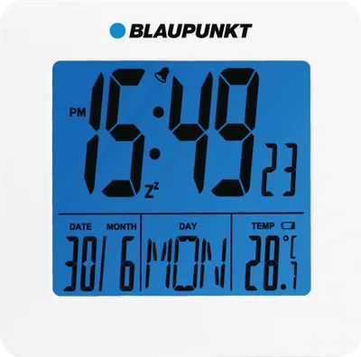 Obrázek produktu pro Blaupunkt CL02WH, Bílá, LCD, Modrá, AA, 1,5 V, 93 mm