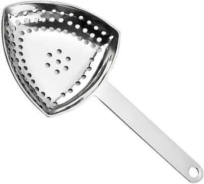 Produktbild von Cocktailsieb aus Edelstahl in Dreiecksform für Bar und Mixgläser