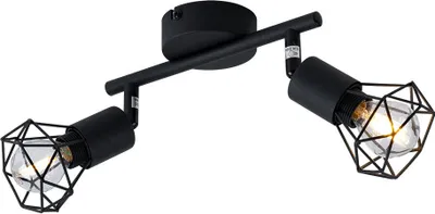 Produktbild von Globo 2er Spot Xara l schwarz 22 x 8 cm E14, max.40 W