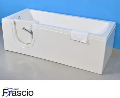 Zdjęcie produktu dla Wanna z drzwiami i siedziskiem Model 17 Rozmiar 170x70 cm Wersja prawa W komplecie z hydromasażem - FRASCIO