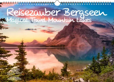 Produktbild von Reisezauber Bergseen Immerwährender Kalender DIN A3 Bergseen Gipfel und Berge - Seelenzauber