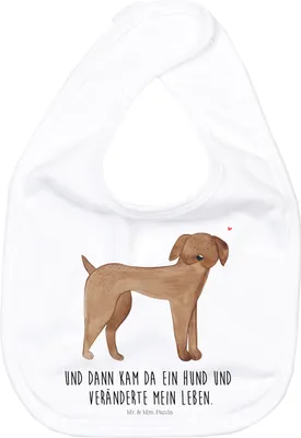 Produktbild von Mr. & Mrs. Panda Lätzchen Hund Dogge - Weiß - Geschenk, Spucklätzchen, Herz, Sprüche, Baumwoll, Niedlich, Sabber, Hunde, Schlabberlatz, Für Babys
