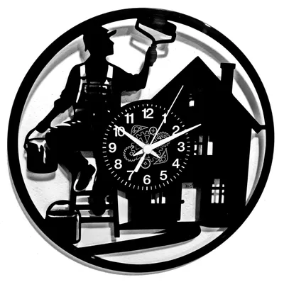 Produktbild von Omgoods – Wanduhr im Stil eines Gemäldes – 30 cm, Dekoration