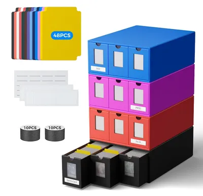 Image de Boîte de rangement pour cartes à collectionner, capacité pour plus de 12 000 cartes