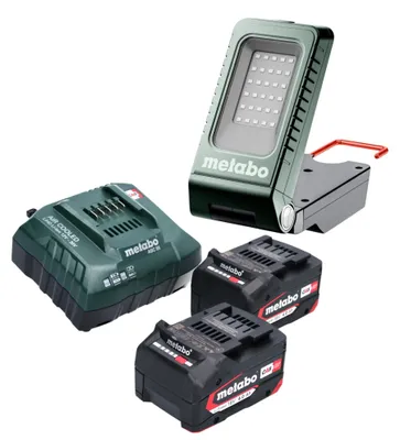 Image de Metabo BSA 18-1000 Projecteur de chantier sans fil 18 V 1000 lm + 2x batterie 4,0 Ah + chargeur
