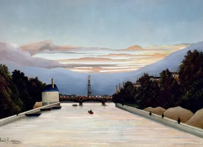 Immagine prodotto di Poster 18x13cm La Torre Eiffel, Rousseau Vintage per il soggiorno