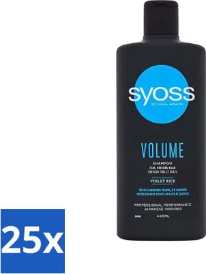 Produktbild von Syoss Volume Shampoo - Shampoo - Volumengebend - 440 ml - Vorteilspack - 25 Stücke