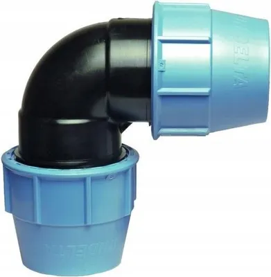 Image de Unidelta | Coude 90° PE - 40 mm - Résistant - Installation eau potable - Normes ISO et DIN