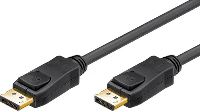 Produktbild von Wentronic Goobay DisplayPort Verbindungskabel 1.2, Schwarz, 5 m