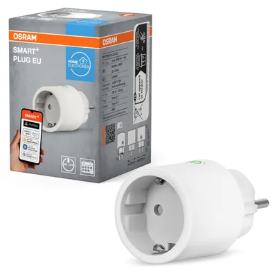 Produktbild von OSRAM Alexa-Steckdose mit Matter over WiFi, entwickelt für Alexa, bindet konventionelle Geräte mit bis zu 2.300W ins Smart Home ein, 1er-Pack (nicht geeignet für SMART+ App)
