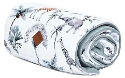 Image de Pour enfants, couverture Safari - 70 x 100 cm - Vert | par SEVIRA KIDS