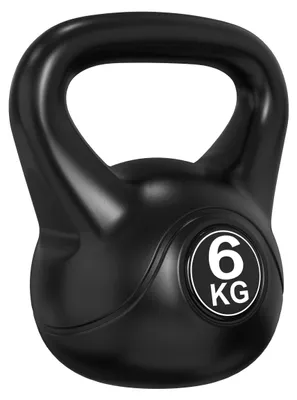 Image de Kettlebell polyéthilène PE 6kg noir