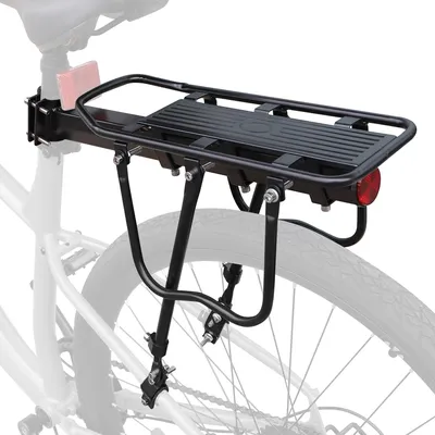 Immagine prodotto di Portapacchi posteriore per biciclette, compatibile con biciclette da 22-29 pollici