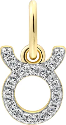 Produktbild von XENOX Charm-Anhänger Sternzeichen STIER vergoldet XS10461G