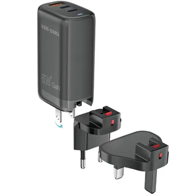 Image de Chargeur multifonctionnel 65W GaN - Noir KP34873