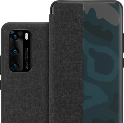 Obrázek produktu pro Cadorabo Case for Huawei P40 Protective Case in Black Pouzdro na mobilní telefon typu kniha Etui