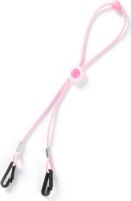 Produktbild von Verstellbare nicht rutschfeste Cartoon-Gesichtsbedeckungshalter-Seilleitungskabel Lanyard-Rosa