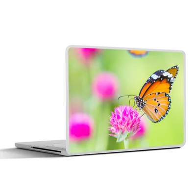 Produktbild von MuchoWow® Laptop Aufkleber Sticker Cover Insekten - Schmetterlinge - Blumen 30x21 cm - Sticker für Laptop - Selbstklebend