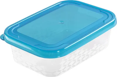 Image de Boîte alimentaire Boîte bleue 0,1 l - rectangulaire