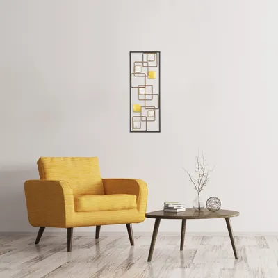 Produktbild von Wallity, Sarı- TNL1839, Bunt, Sonstige Wohndekorationen, 74 x 28 cm, 100% Metall (Dicke: 1