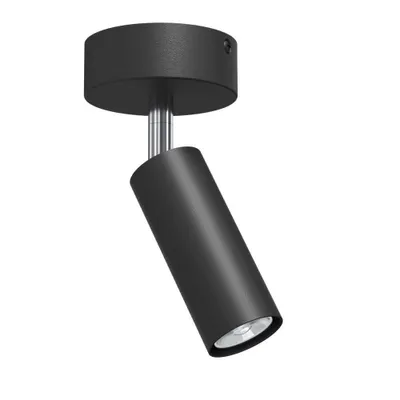 Immagine prodotto di Faretto da soffitto nero, rotondo, a tubo, Ø 4 cm, orientabile, 1xGU10, 4 W, POINT 2284, Brosline