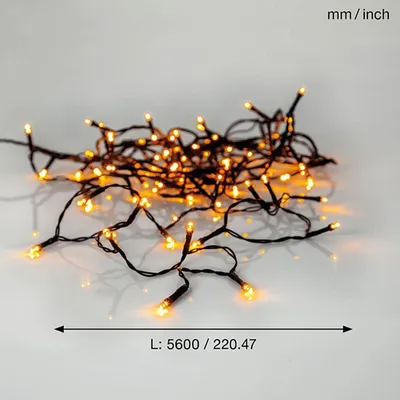 Zdjęcie produktu dla Star Trading 594-18-1-CH, Lekki łańcuch do dekoracji, Czarny, Nastrój, IP44, 80 szt., LED