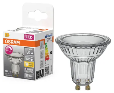 Zdjęcie produktu dla Lampa LED PAR16 Reflektor GU10 6.1W = 80W 575lm 4000K Neutralna CRI90 36° Ściemnialna SUPERSTAR PLUS CLASSIC Osram Żarówka