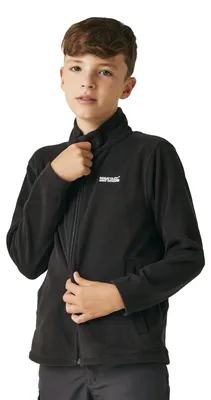 Produktbild von Regatta Uni Kinder King Ii' Lightweight Full Zip Fleece Schwarz/Schwarz 7 jah
