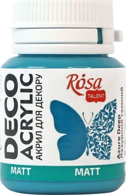 Zdjęcie produktu dla Akryl do dekoracji, MATT, 20 ml, ROSA TALENT - 25 Ciemny turkusowy