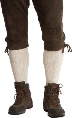 Produktbild von Tiroler Überkniestrümpfe Trachtensocken natur, Größe:39-42