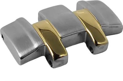 Produktbild von Jacques Lemans | 1 Bandglied 18mm Edelstahl silber/gelbgold | 1-1117N