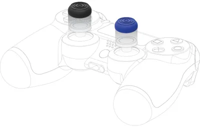 Produktbild von snakebyte PS4 Control:Caps (2x black 2x blue)