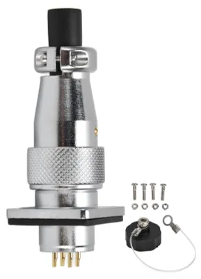 4-poliger wasserdichter Steckverbinder, 500V 5A, für ≤18 AWG